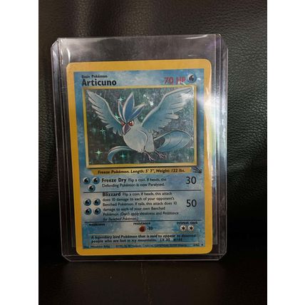 Articuno - 2/62 - Holo Rare - Unlimited Edition Fossil Pokemon Trading Card