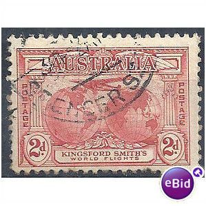 Australia 1931 SG121 2d Rose-Red Fine Used .