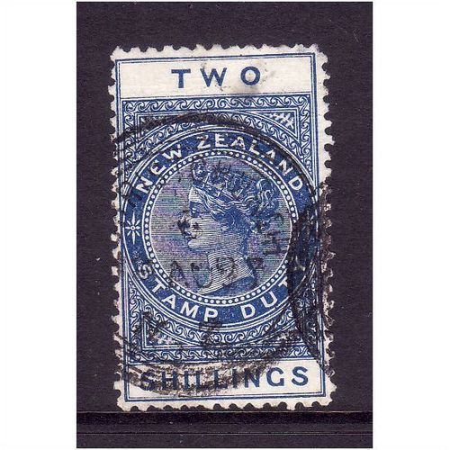 NEW ZEALAND 1895 SG F56 2s Blue Fine used