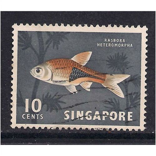 Singapore 1962 - 66 10ct FISH USED SG 69 ( C347 )