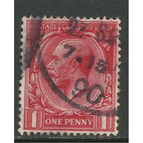 GB 1912 - 24 KGV 1d Red shades Wmk 100. ( F200 )