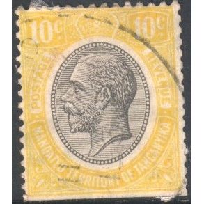 Tanganyika - 1927 - SG94 - 10c black/yellow - KGV - used