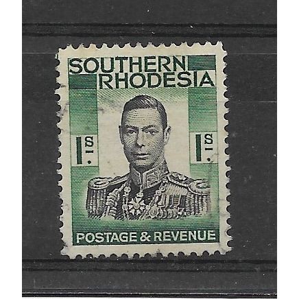 SouthernRhodesia.SG48 1s King George VI (Black and Blue-Green).Fine Used.June19
