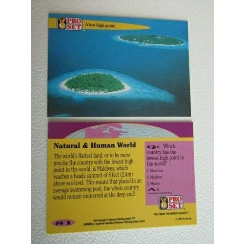 Pro Set 1992 Guinness Book of Records Trade Cards Card Variants (eb2)