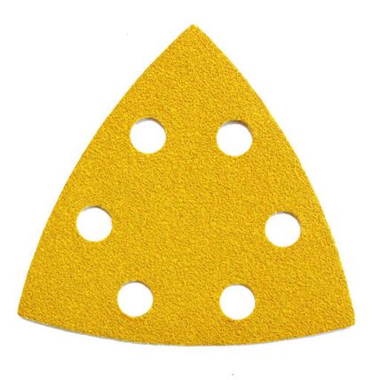 Starcke 60G Sanding Triangles, 88 x 93 mm, 6 Holes Round, Velcro