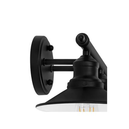 H B Glenhurst 25" 3-Lt Industrial Farmhouse Black Bathroom Vanity Light Fixture