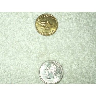 POLE POSITION RACEWAY ARCADE GAME TOKEN / COIN