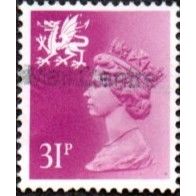 1971-92 Wales Regional Machin Definitives, 31p. Value.Bright Purple. Good Used