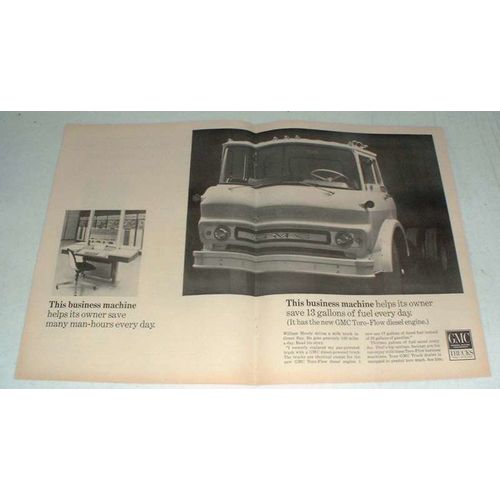 1965 GMC Truck Ad - Save 13 gallons of Fuel Every Day