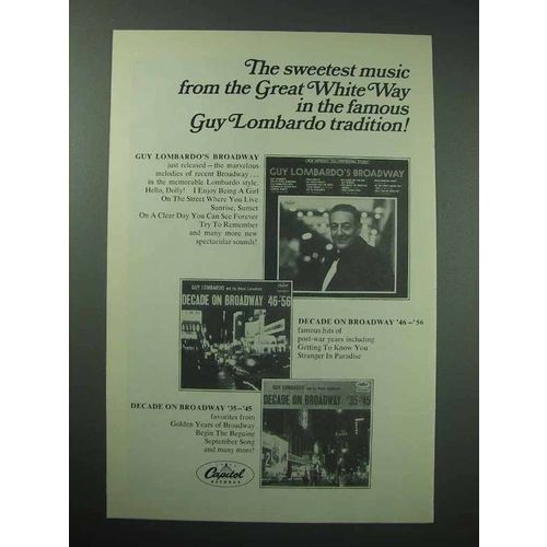 1966 Guy Lombardo Broadway Albums Ad