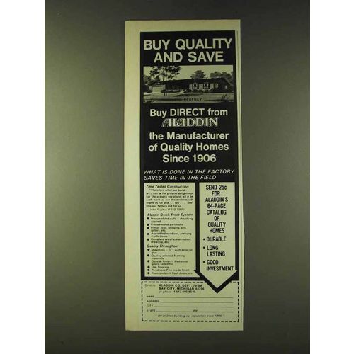 1979 Aladdin Regency Home Ad - Buy Quality and Save