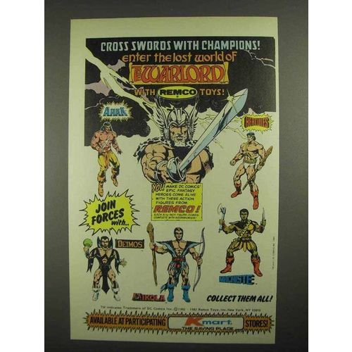 1984 Remco Toys Warlord Figures Ad - Cross Swords With