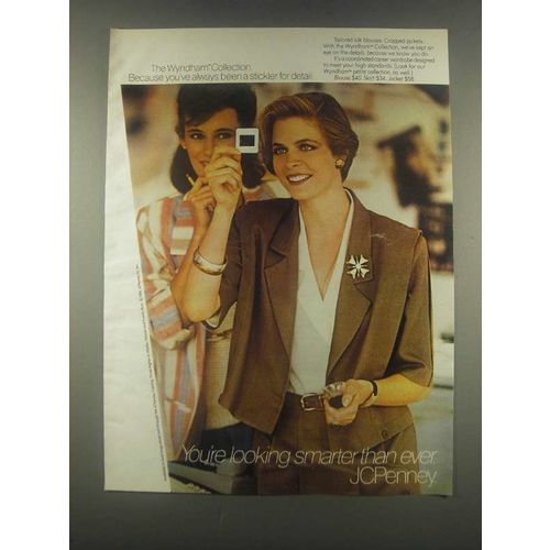 1985 JCPenney Wyndham Blouse, Skirt & Jacket Ad