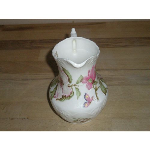 Staffordshire Bone China Wild Dog Rose Jug