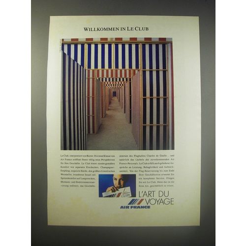 1990 Air France Ad (in German) - Willkommen in Le Club