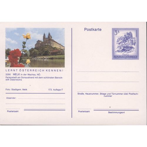 Austria unused - 3s pre-paid - Melk, in der Wachau