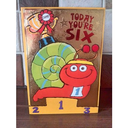 Age 6 Birthday Cards - 003