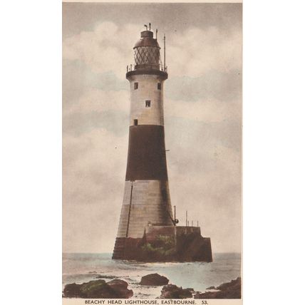 Beachy Head Lighthouse Eastbourne Sussex Postcard (SX77545)