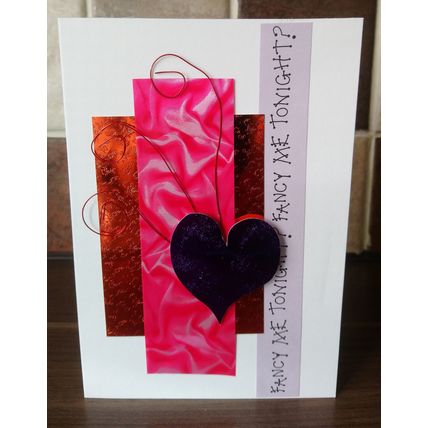 NEW - IN ** Valentine's Card - Hand Crafted - 001