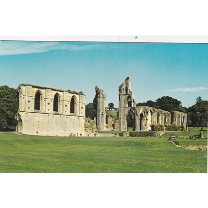 Abbey Ruins Glastonbury Somerset Postcard unused VGC