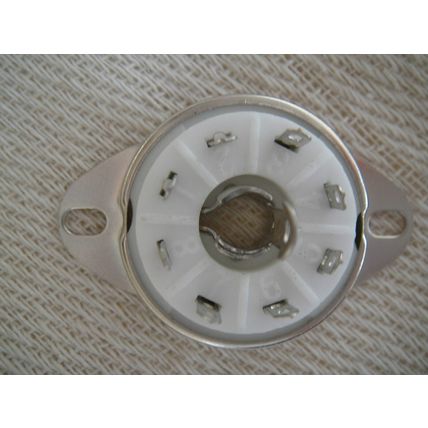 One Loctal Under-Chassis Mount, Ceramic, Valve / Tube Socket