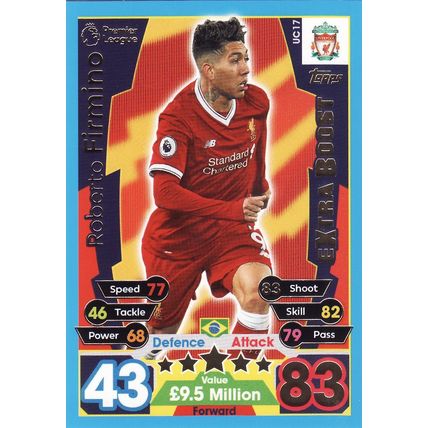 Match Attax 2017/2018 Extra UC17 Roberto Firmino Liverpool