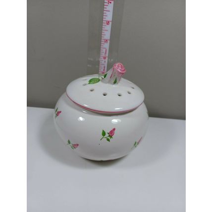 TELEFLORA GIFT FLORAL PLANTER W/ LID ROSE BUD (A71)