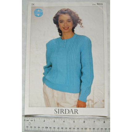 Vintage: Sirdar 8859 sweater, DK