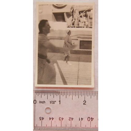 1931 original photo Playing Deck-tennis