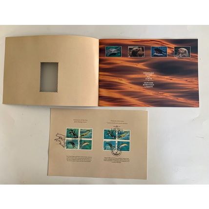 Creatures Of the Sea Album Stamps US & Soviet Russia Blocks of 4 mb13 Complete