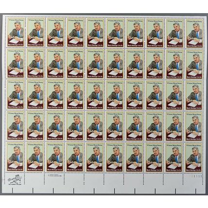 Black Heritage Whitney Moore Young Sheet of Fifty 15 Cent Stamps Scott 1875