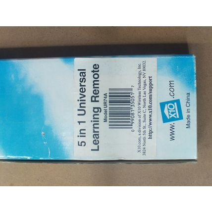 X10 5-In-1 Universal Learning Remote Control UR74A 099081350517