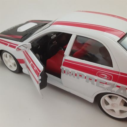 2002 Subaru Impreza WRX Excess Tuners Maisto White 1/24 Scale Loose READ