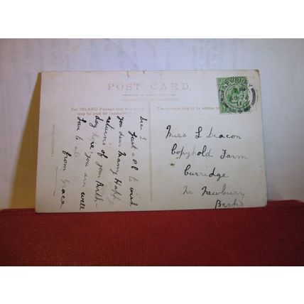 SPEEN CHURCH, NEWBURY, BERKSHIRE used antique postcard 1911 pm =