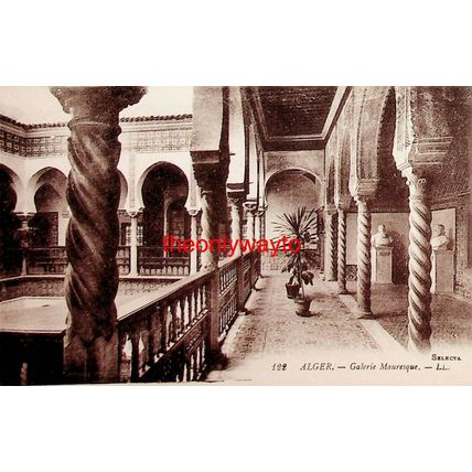 Alger (Algiers), Galerie Mauresque, Algeria, 122 Levy Fils, Postcard, 1920s?