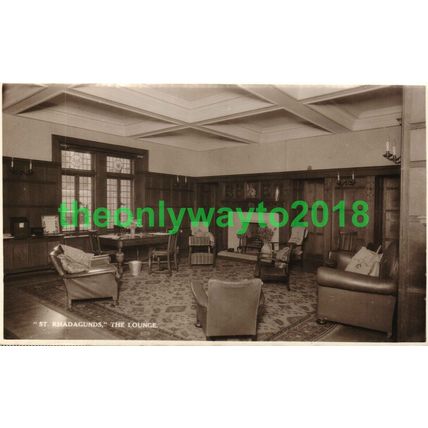 St Rhahagunds Hotel, Lounge, IOW, RP Postcard