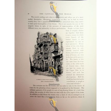 Street, Toulon District, Cairo, Egypt, Boudier, Book Illustration (Print), 1892