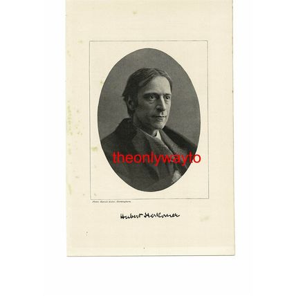 Hubert Von Herkomer, Pioneering Film-Director, Book Illustration (Print), 1895