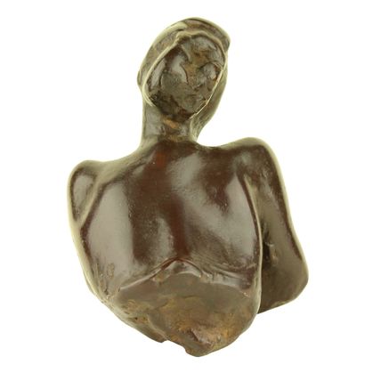 Bronzen beeld Charlotte van Pallandt : Vooroverleunend, 1965
