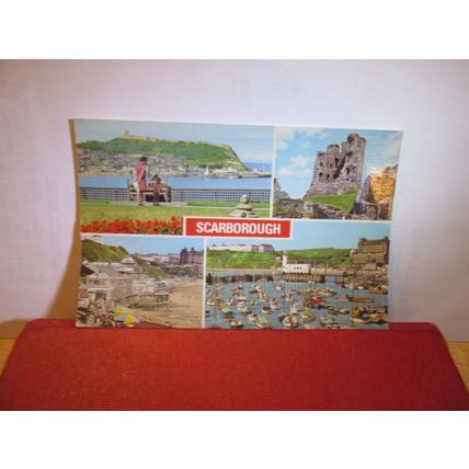 multiview, SCARBOROUGH YORKSHIRE used postcard, by E T W Dennis 1984 pm S.0260 =
