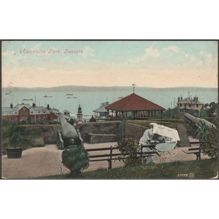 Alexandra Park, Penarth, Glamorgan, 1908 - Valentine's Postcard