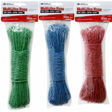 30 Metre Durable Polypropylene Nylon Rope Washing Line Cord Laundry Outdoor