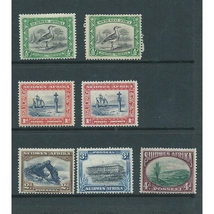 south west africa stamps sg74 sg 74 range of hm singles