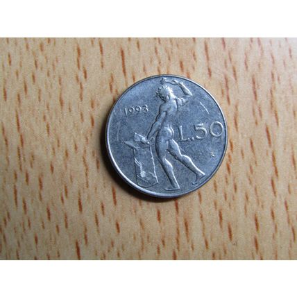 Italy 1993 50 Lire Coin