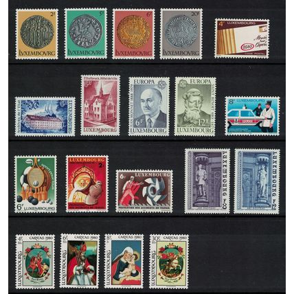 Luxembourg Complete Year stamps 1980 MNH SG#1040-1058 MI#1003-1021