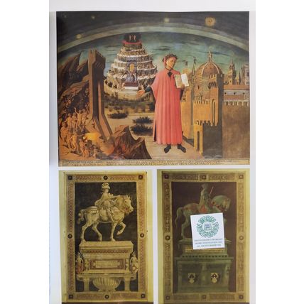 LOT of 5 VINTAGE FLORENCE ITALY ILLUSTRATED TRAVEL GUIDEBOOKS