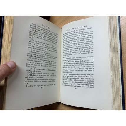 RARE* 1923 ROBERT LOUIS STEVENSON "ST IVES" FICTION VOL 19 ANTIQUE BOOK (P6)
