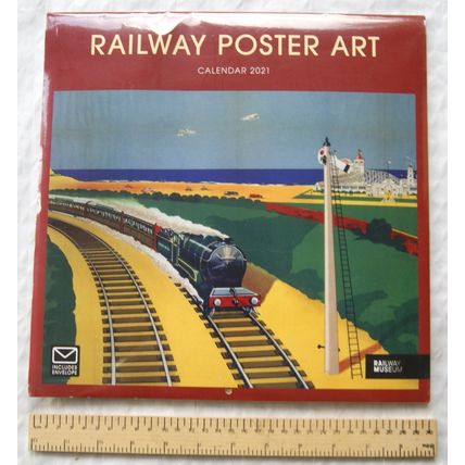 2021 unopened Railway Poster Art calendar, Railway Museum