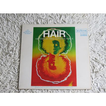 HAIR, BROADWAY CAST RECORDING VINYL LP.