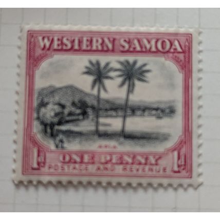 Western Samoa Postage Stamp, 1935, 1d, Apia, Mint Hinged